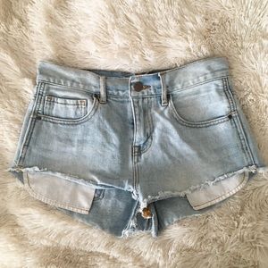 High-rise jean shorts